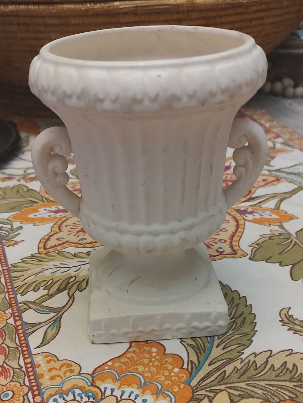 Vintage Classic White Decorative Urn Vase - Home Accents